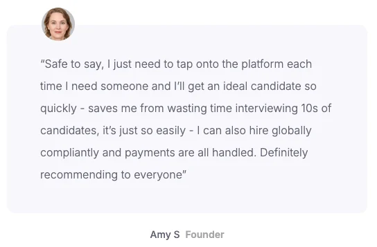 DigiWorks | Data Engineer testimonial by amy s