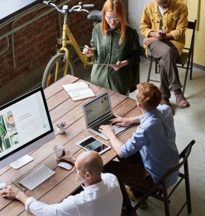 professional team remotely managing their virtual assistants